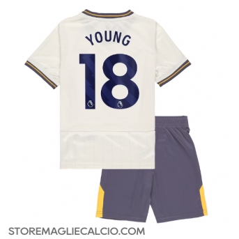 Everton Ashley Young #18 Maglia Gara Terza Repliche 2024-25 Bambino